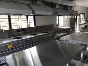 tum hút mùi bếp trường học