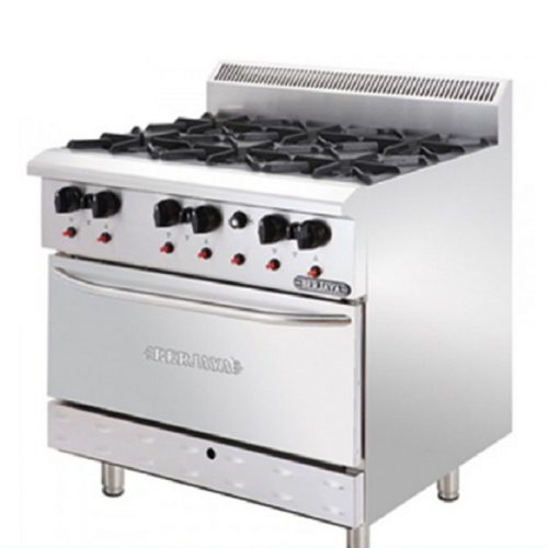 Bếp Âu 6 Họng Có Lò Nướng