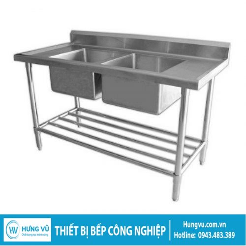 Chậu rửa công nghiệp hai hố