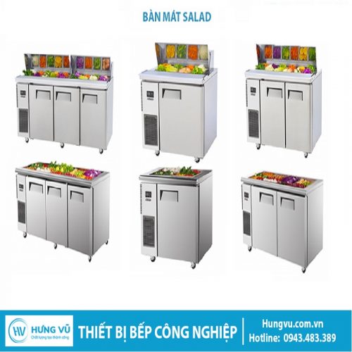 Bàn mát Salad phù hợp với nhiều không gian chưng bày