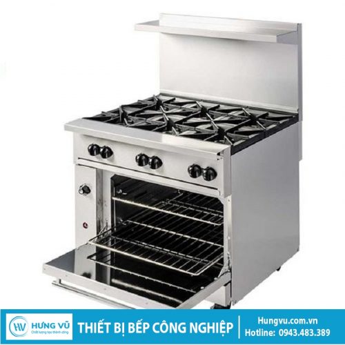 Bếp Âu 6 họng có lò nướng