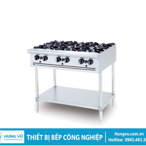 Bếp Âu 6 họng chân cao