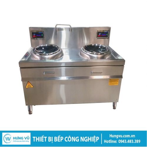 Bếp từ đôi công nghiệp mặt lõm
