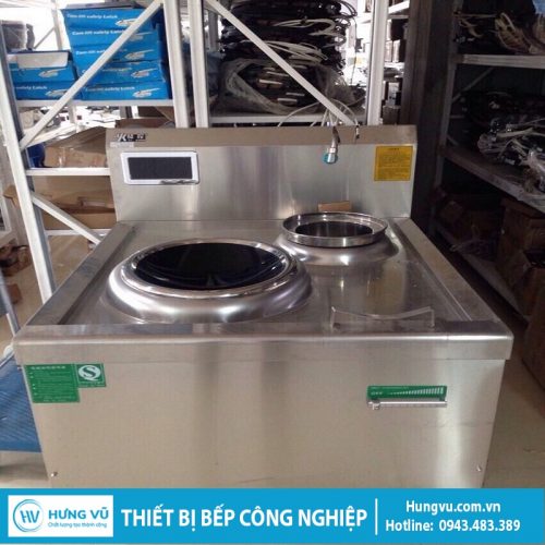 Bếp từ công nghiệp 12kw có bầu nước