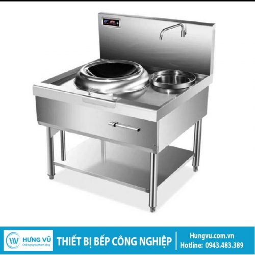 Bếp từ công nghiệp 12kw có bầu nước