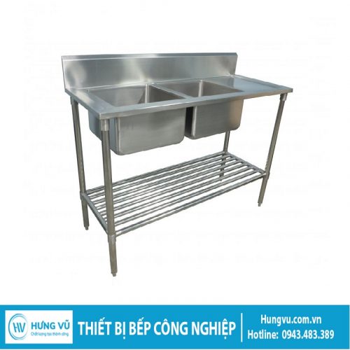 Chậu rửa công nghiệp hai hố