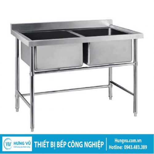 Chậu rửa công nghiệp hai hố