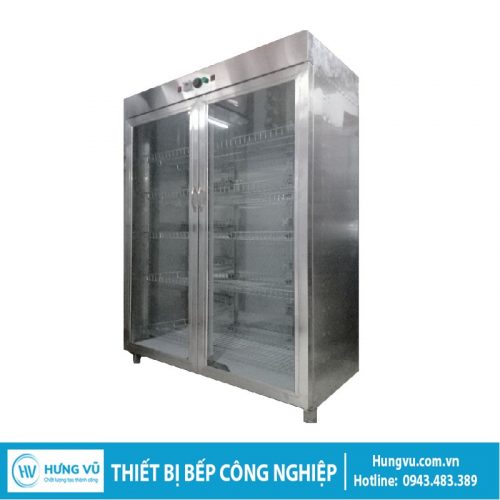 Tủ sấy bát đĩa inox hai cánh