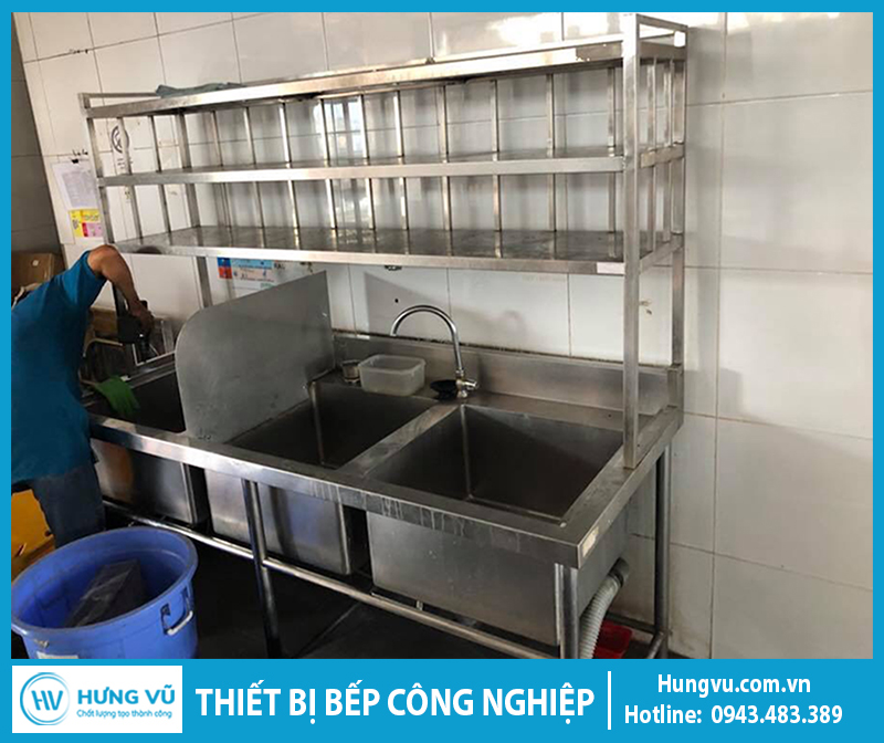 Chậu Rửa Inox Công Nghiệp