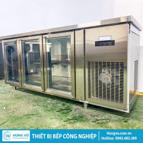 Tủ Bàn Mát 3 Cánh Kính