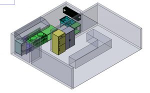 bản thiết kế 3D bếp Huỳnh Thúc Kháng