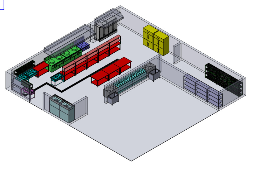 THIẾT KẾ BẾP NHÀ MÁY