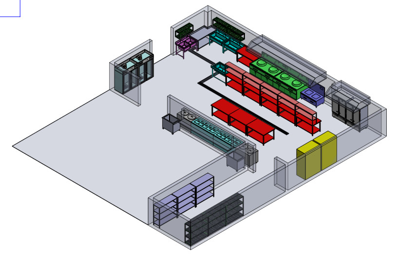 THIẾT KẾ BẾP NHÀ MÁY