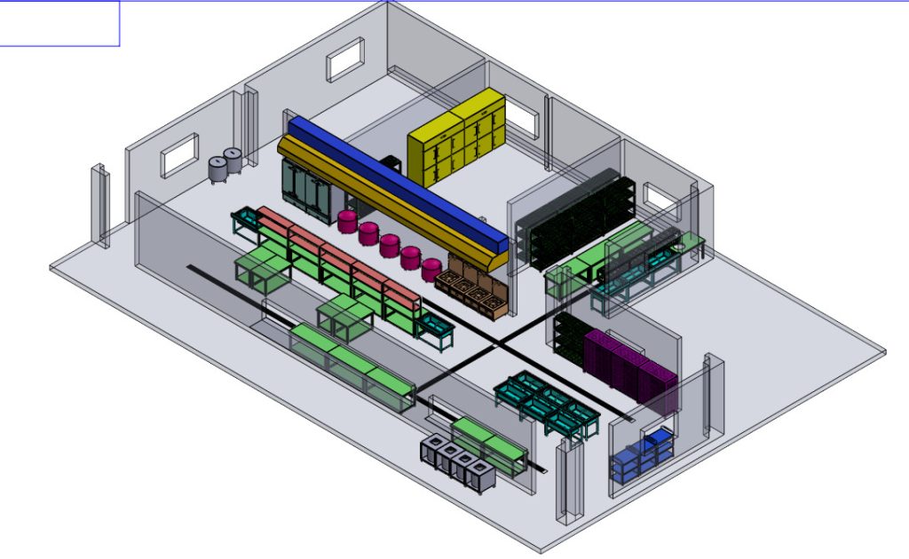 hệ thống bếp ăn công nghiệp - công ty may Phú Thọ