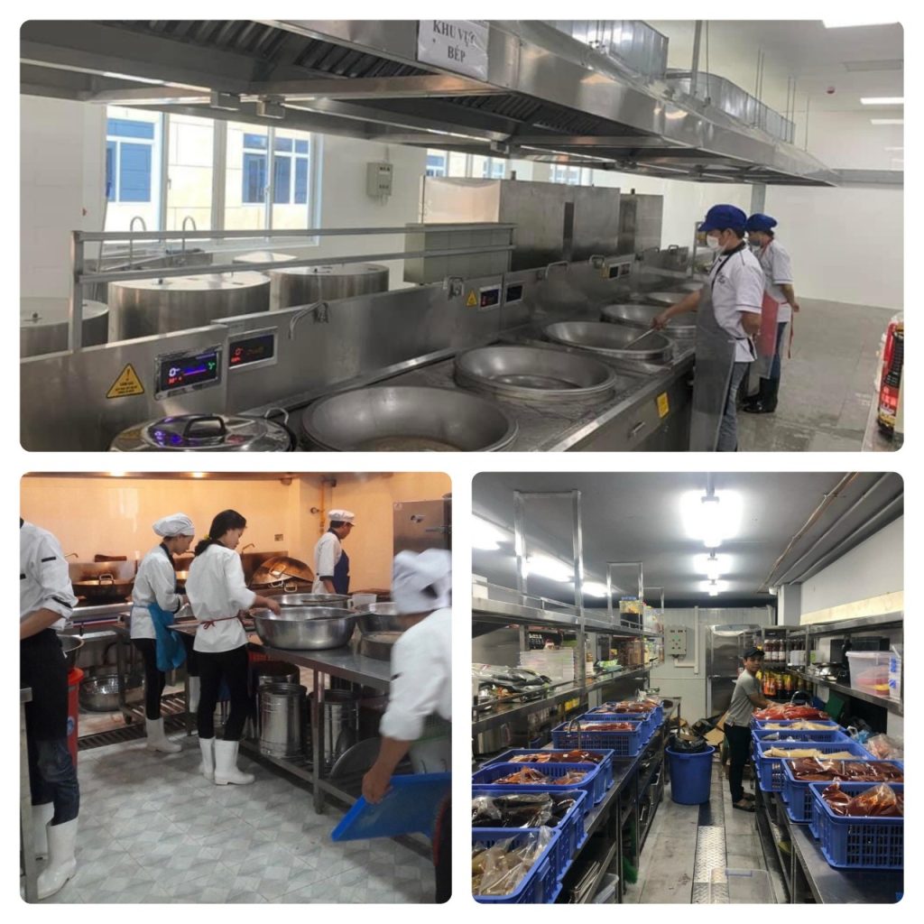 khu chế biến thức ăn