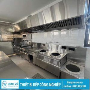 thi công hệ thống bếp công nghiệp
