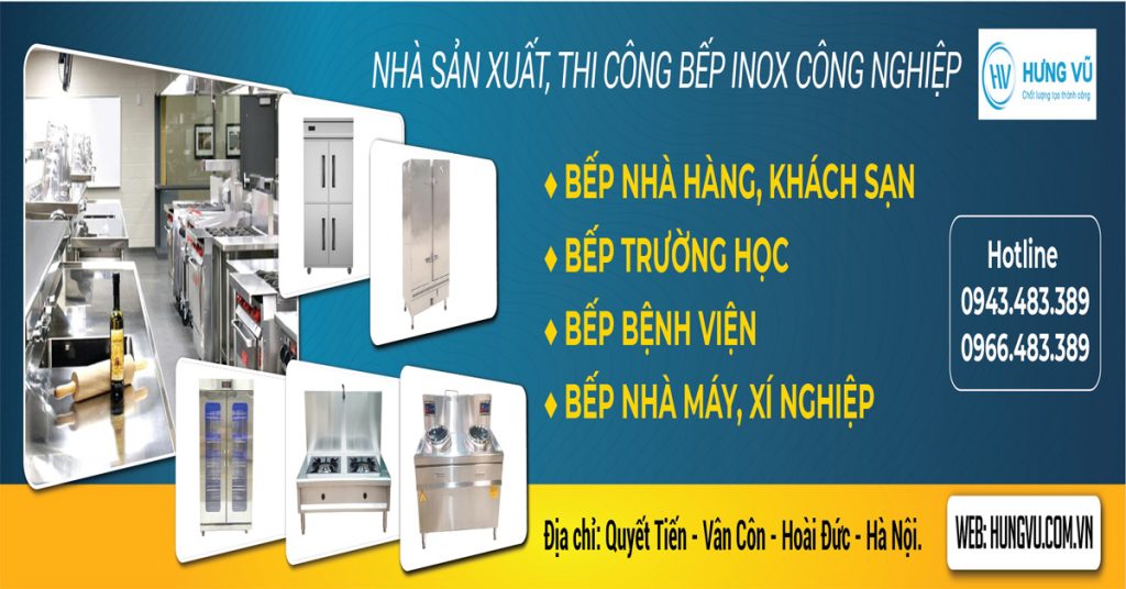 nhà sản xuất và thi công hệ thống bếp inox công nghiệp