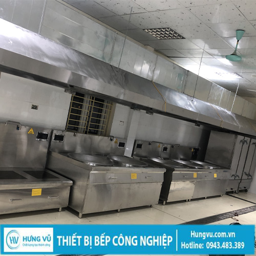 thi công hệ thống bếp trường học
