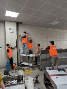 lắp đặt thiết bị bếp công nghiệp công ty AVC Việt Nam