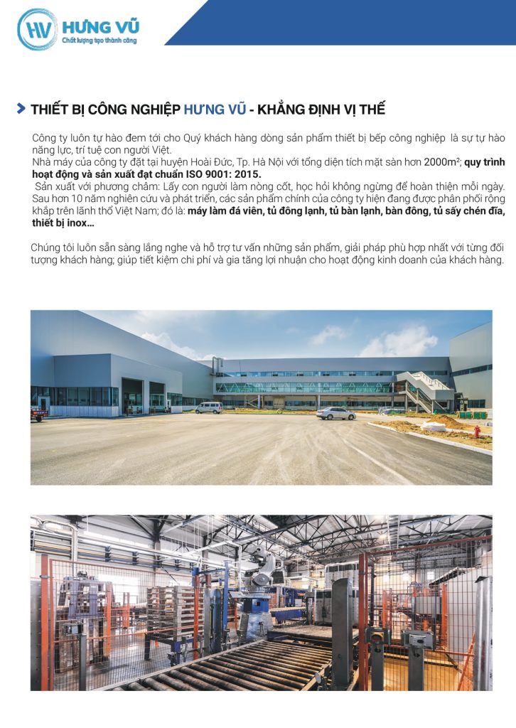 nhà thầu bếp công nghiệp Hưng Vũ