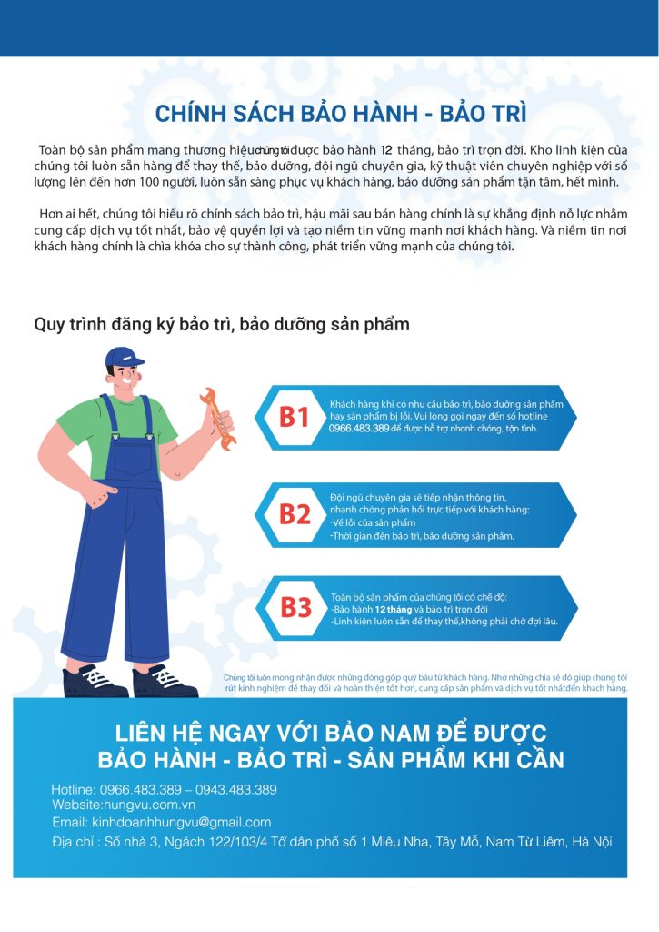 bảo hành bếp từ công nghiệp hưng vũ