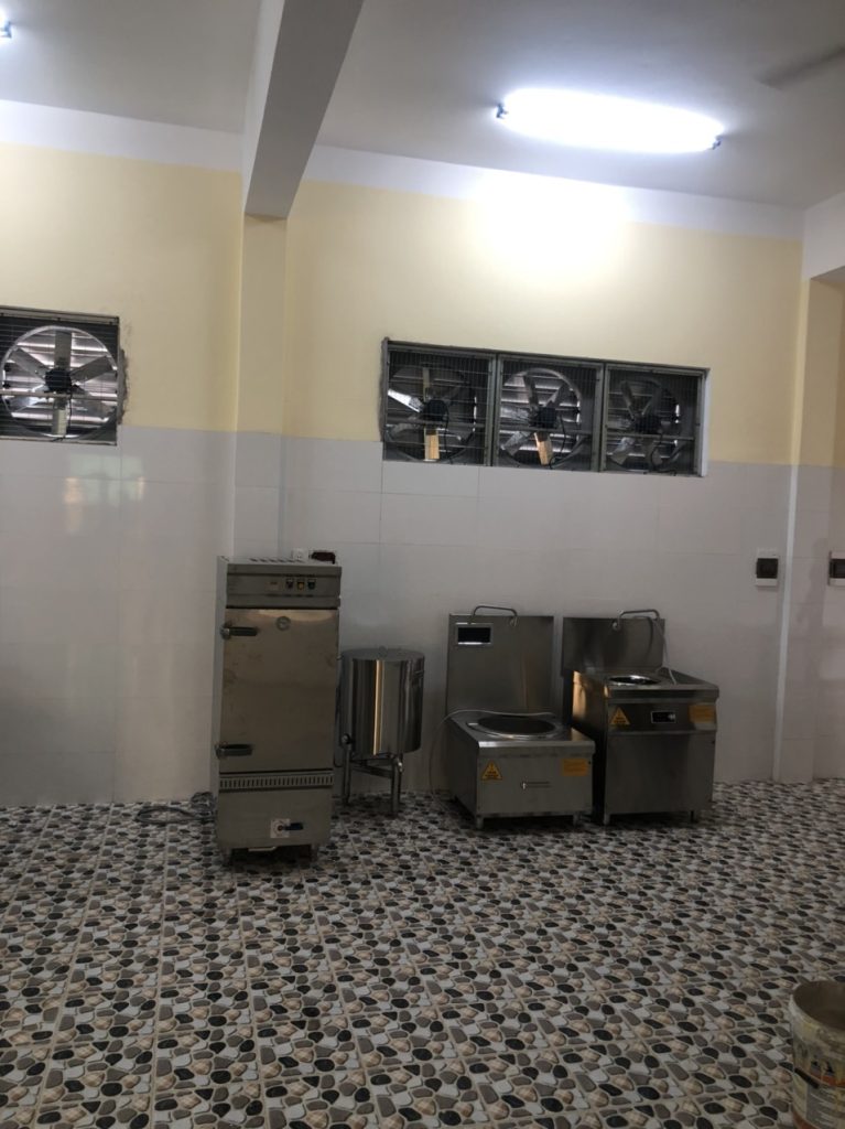 hệ thống bếp từ công nghiệp ban chỉ huy quân sự tỉnh cao bằng
