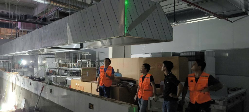 lắp đặt thiết bị bếp nhà hàng hải sản