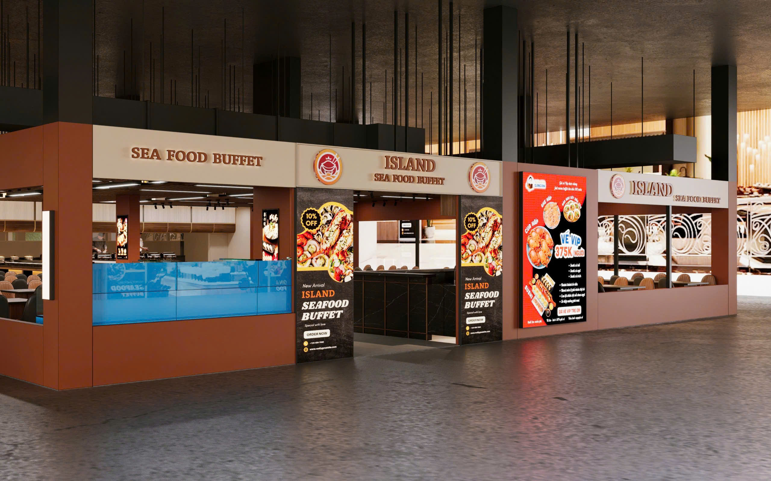 nhà hàng buffet hải sản ISALAN