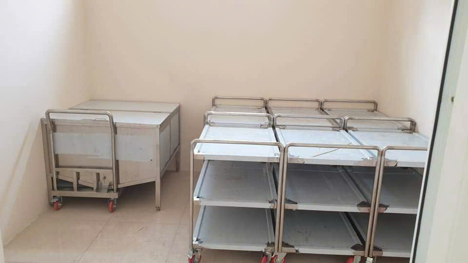 xe đẩy thực phẩm 2 tầng