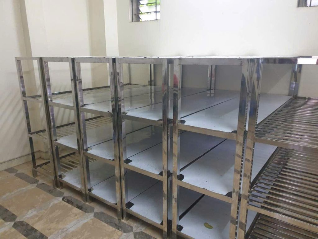giá phẳng inox 4 tầng